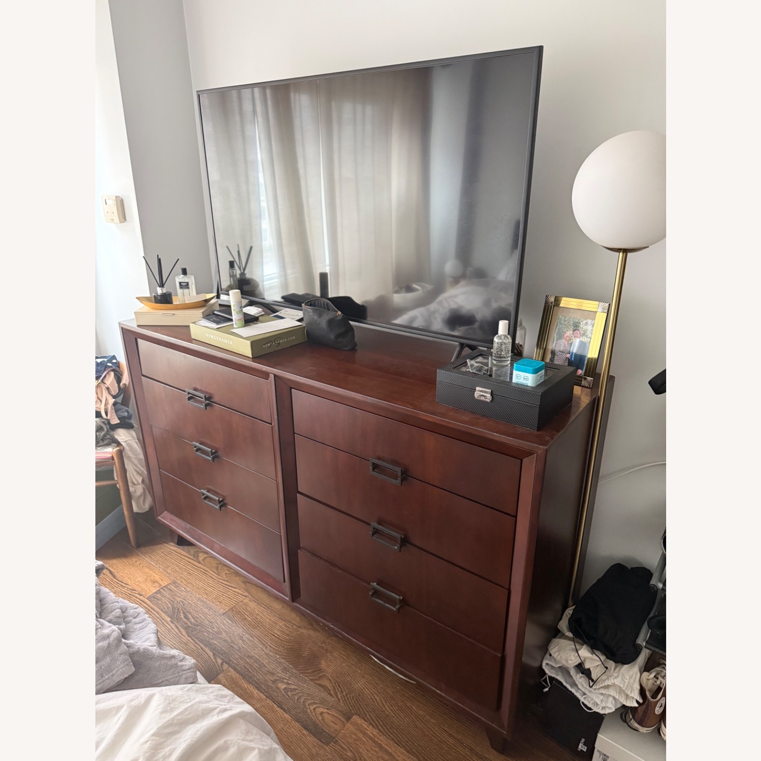 Macy's Dark Brown Wood Dresser - image-2