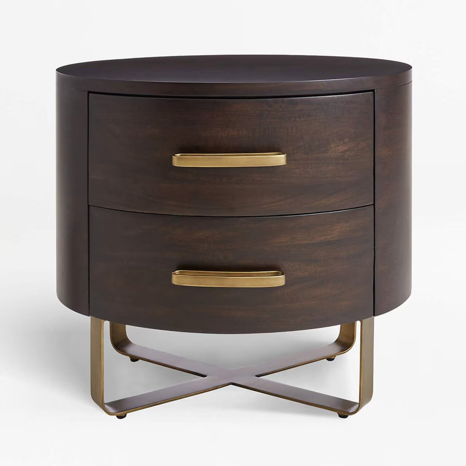 Crate & Barrel Gwen Dark Brown Wood Side Tables - image-4