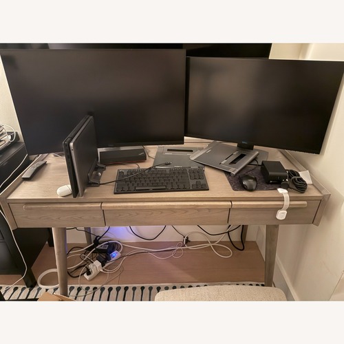 Used Crate and Barrel Tate Ash Desk for sale on AptDeco