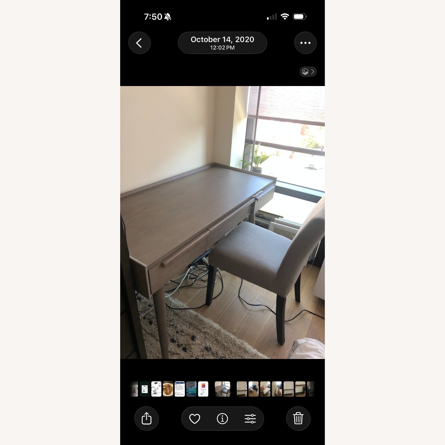 Crate and Barrel Tate Ash Desk - image-3