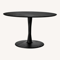 ETHNICRAFT Black Round Dining Table