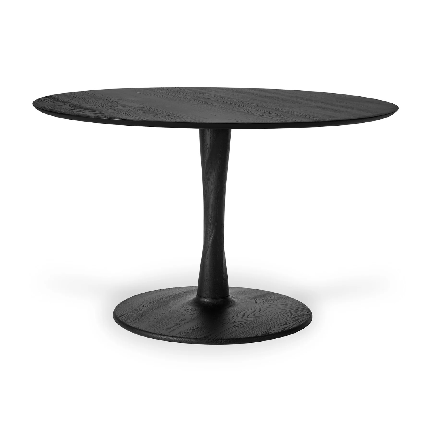 ETHNICRAFT Black Round Dining Table - image-5