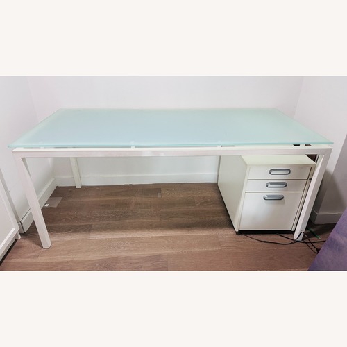 Used Design Within Reach White Desk for sale on AptDeco