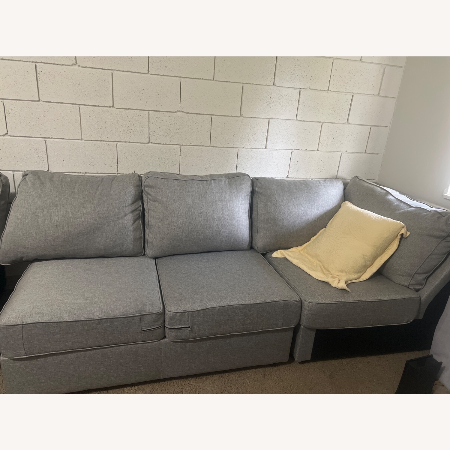Liaso Gray Sofa - image-1