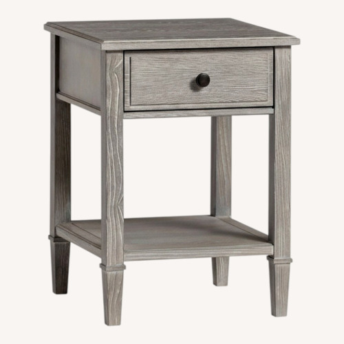 Used Pottery Barn Teen Fairfax Dark Gray Wood Nightstands for sale on AptDeco