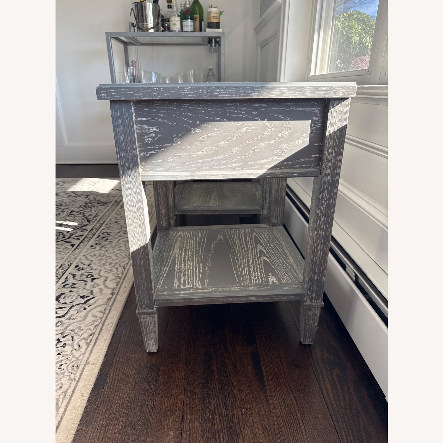 Pottery Barn Teen Fairfax Dark Gray Wood Nightstands - image-2