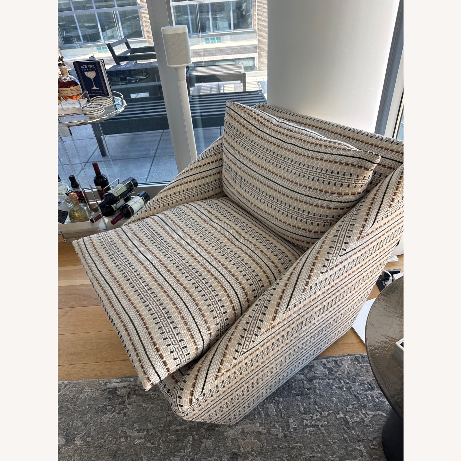 Ej Victor Light Brown Fabric Accent Chair - image-5