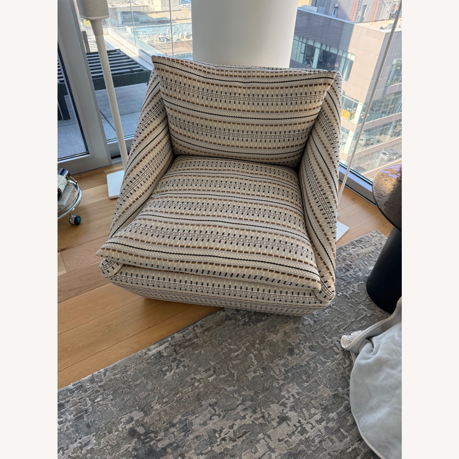 Ej Victor Light Brown Fabric Accent Chair - image-4