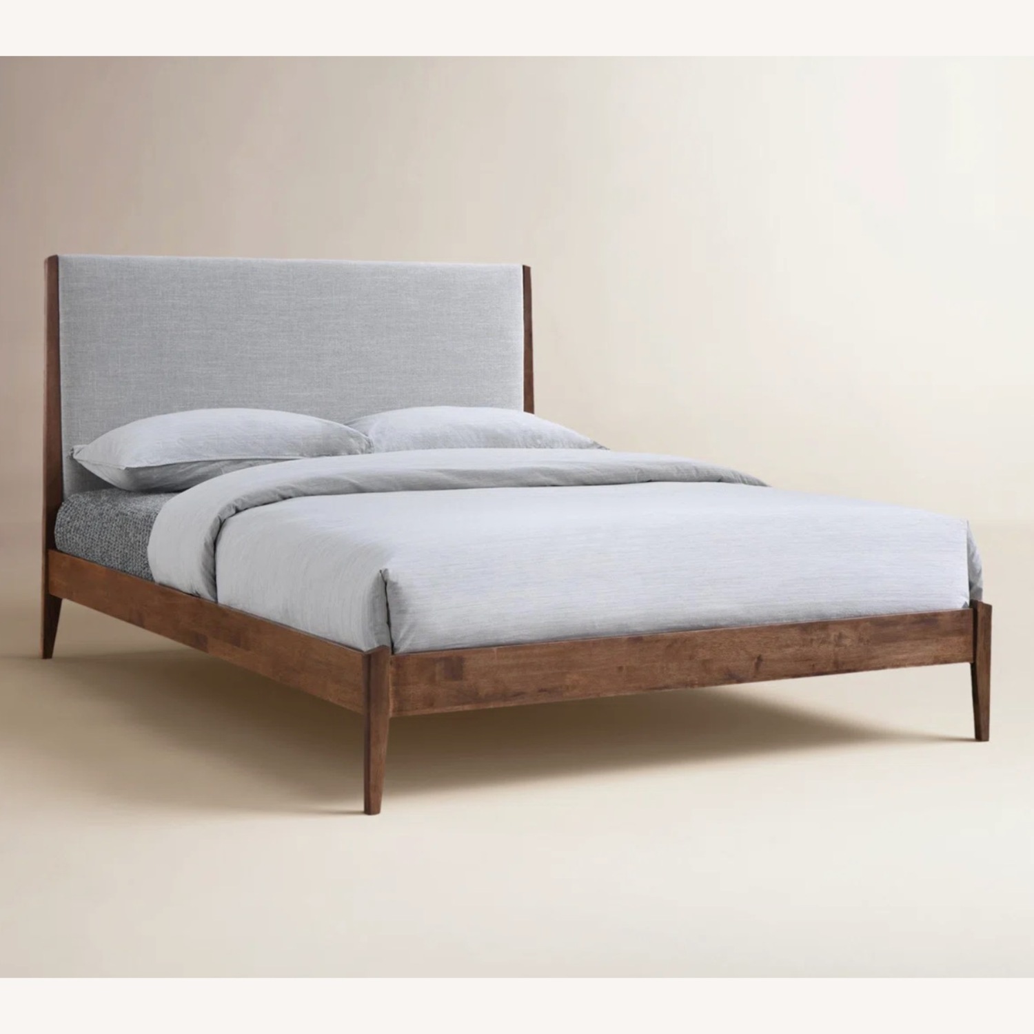 Allmodern Javi Upholstered Platform Bed Walnut - image-1