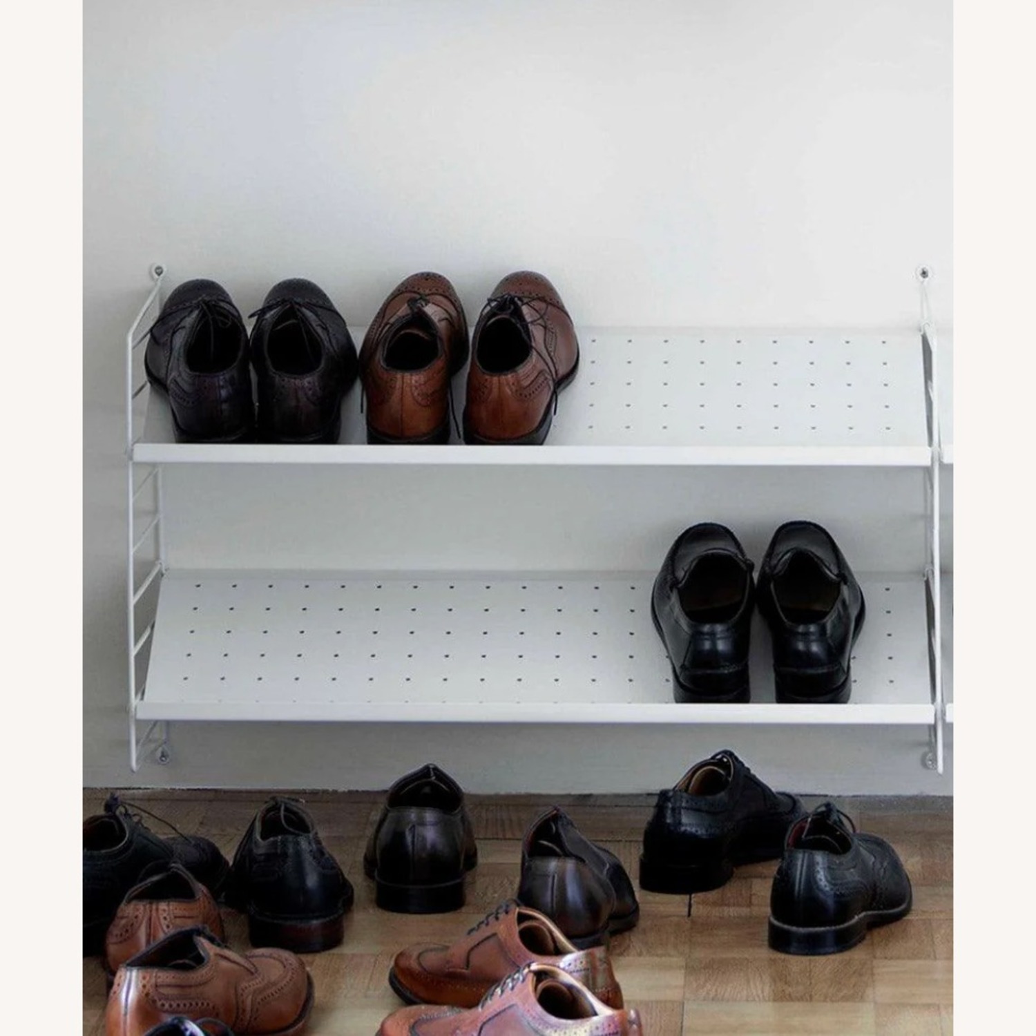 String Furniture White Shoe Storage Shelf - image-3