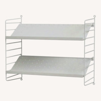 String Furniture White Shoe Storage Shelf