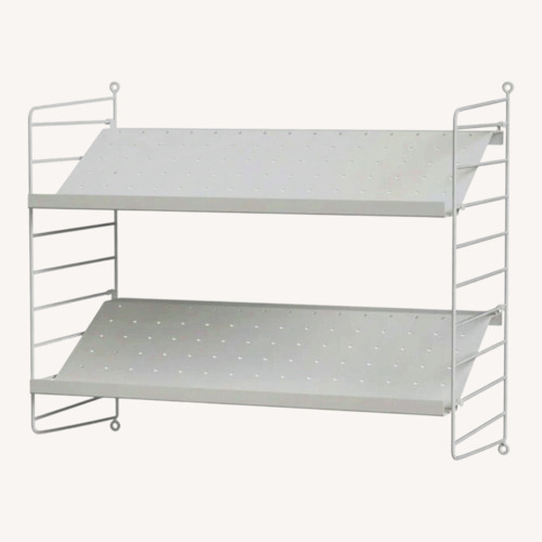 Used String Furniture White Shoe Storage Shelf for sale on AptDeco
