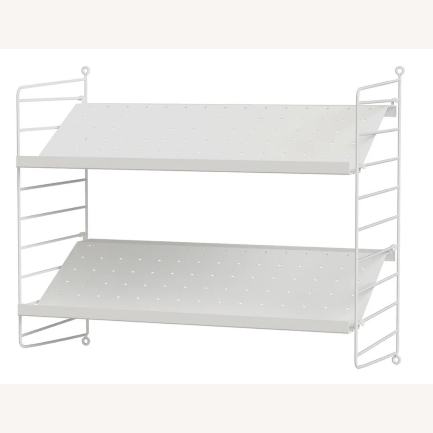 String Furniture White Shoe Storage Shelf - image-1