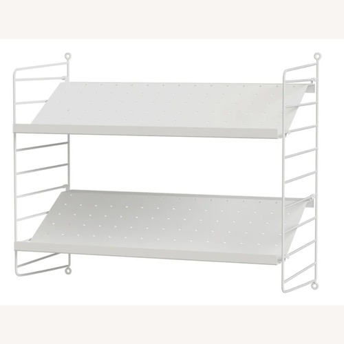 Used String Furniture White Shoe Storage Shelf for sale on AptDeco