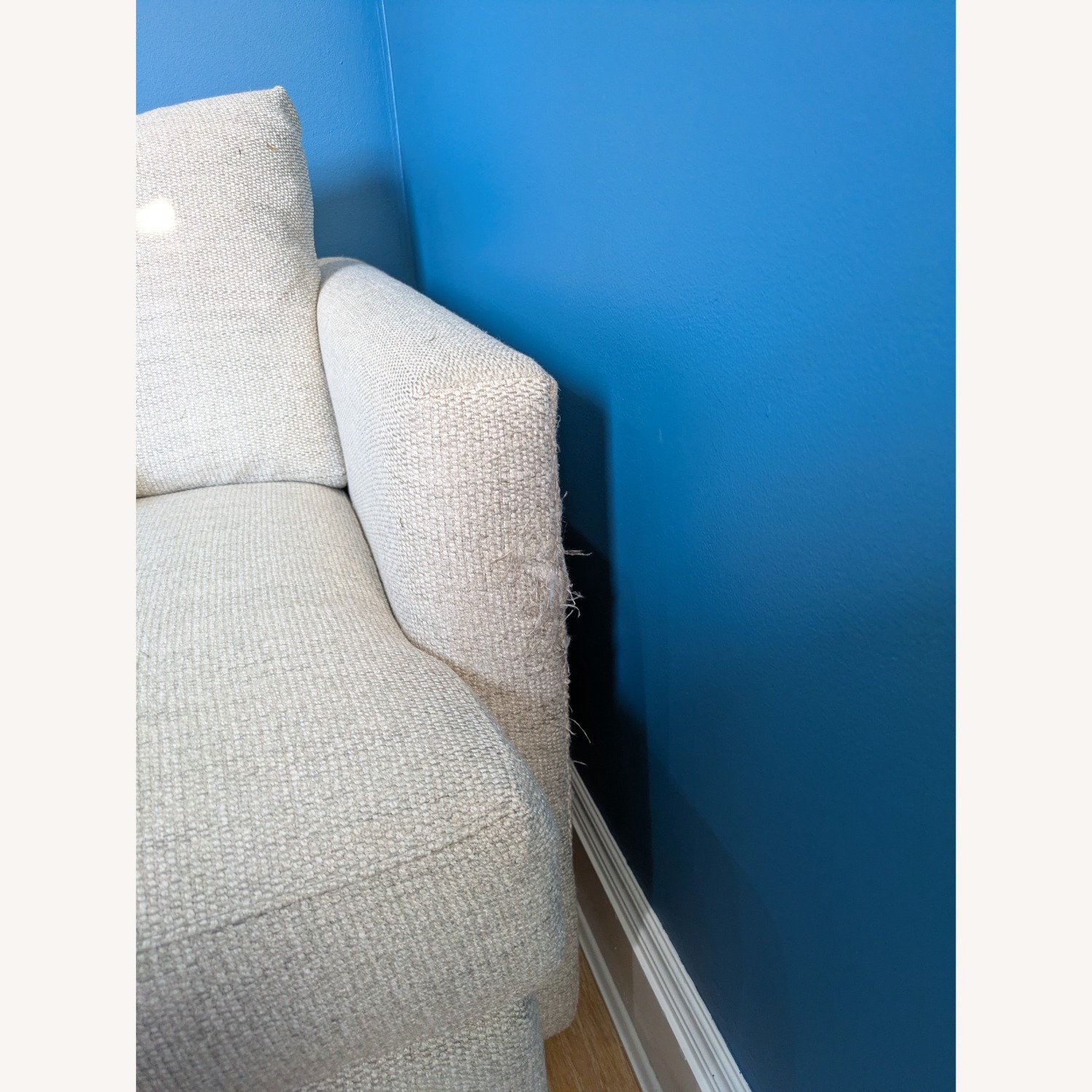 Crate & Barrel Lounge Natural Fabric 2 Seater Sofa - image-2