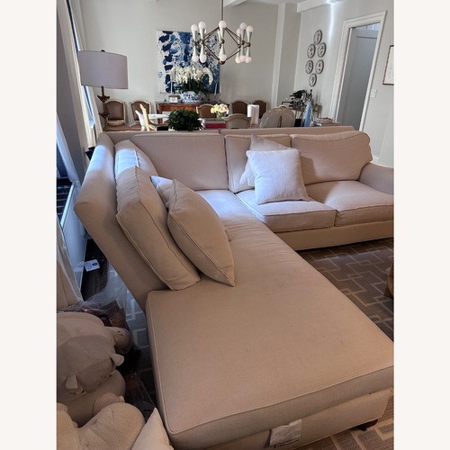 Used Century Furniture Natural 2 Piece Sectional for sale on AptDeco