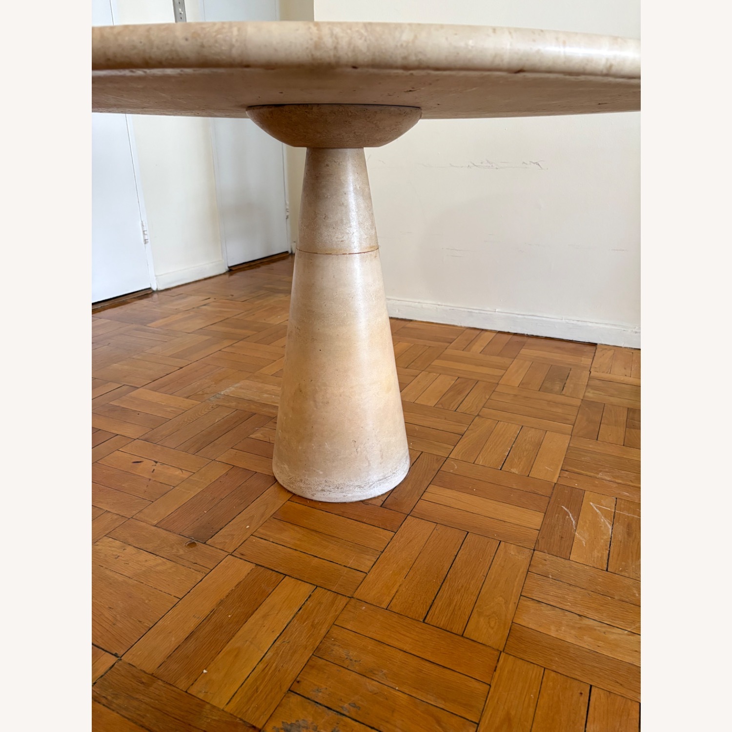 Vintage Travertine Dining Table - image-3