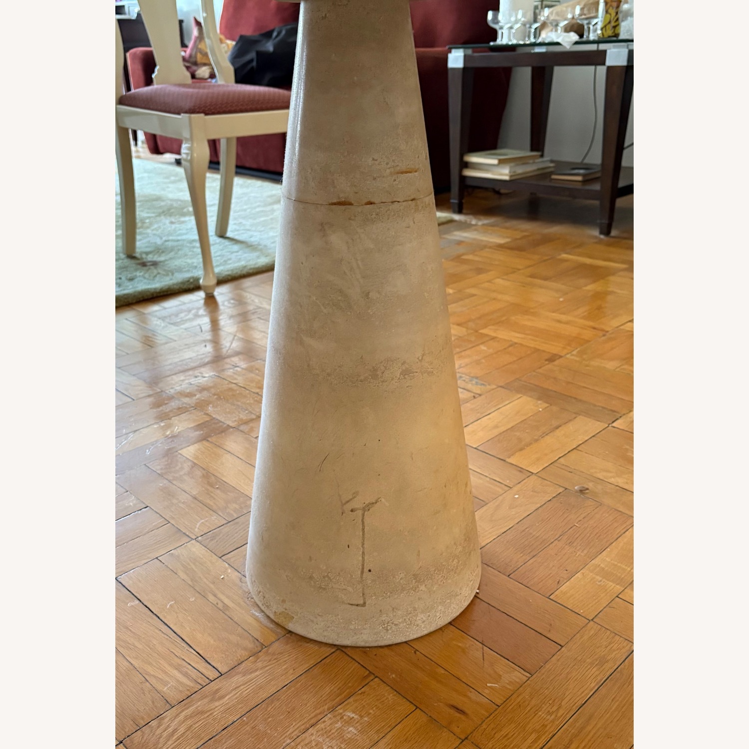 Vintage Travertine Dining Table - image-4