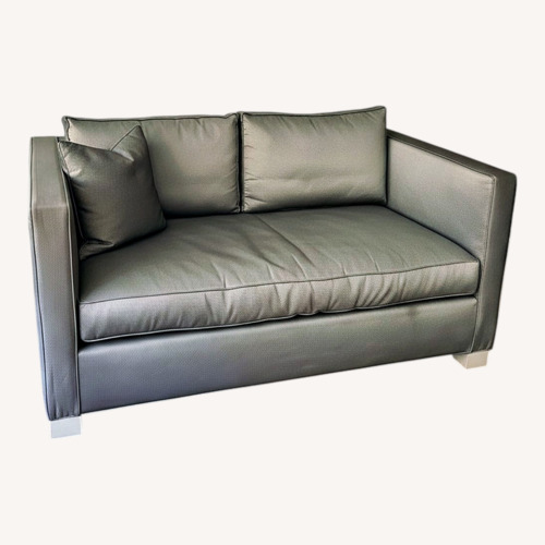 Used Light Gray Silk 2 Seater Sofa for sale on AptDeco