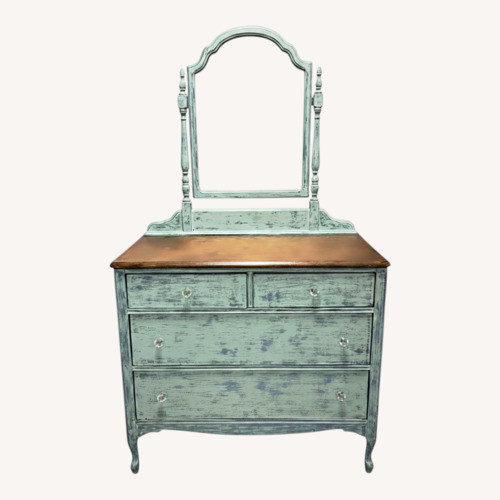 Used Antique Blue Dresser for sale on AptDeco