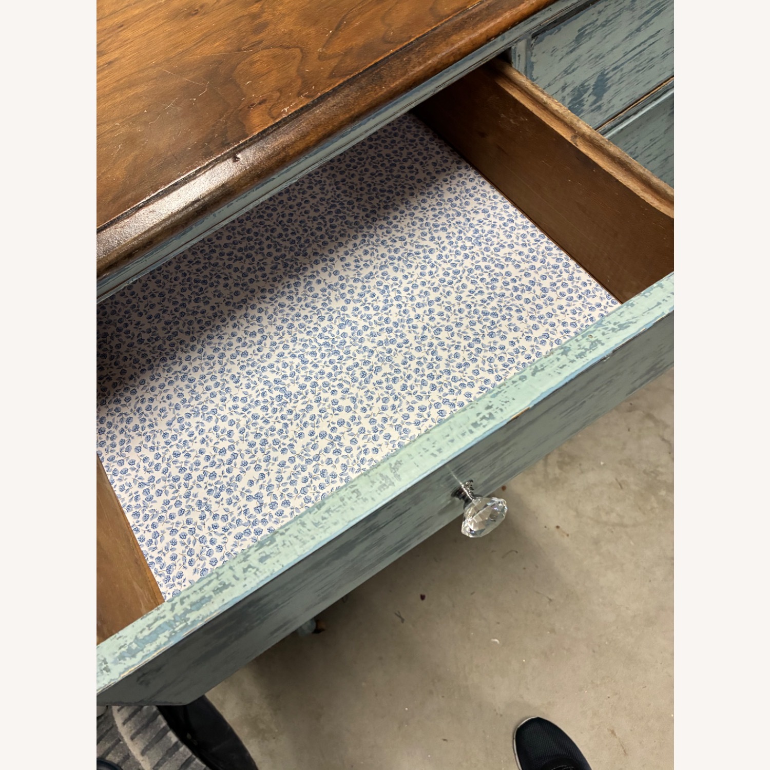 Antique Blue Dresser - image-3