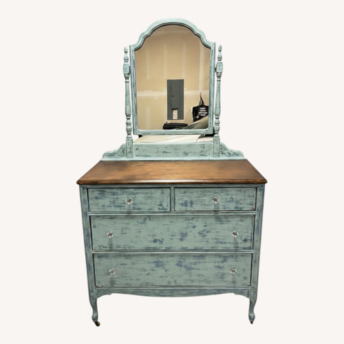 Used Antique Blue Dresser for sale on AptDeco