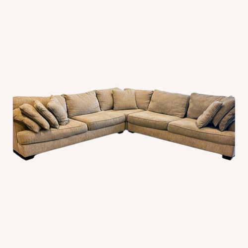 Used Raymour & Flanigan Maverick Natural 3+ Piece Sectional for sale on AptDeco