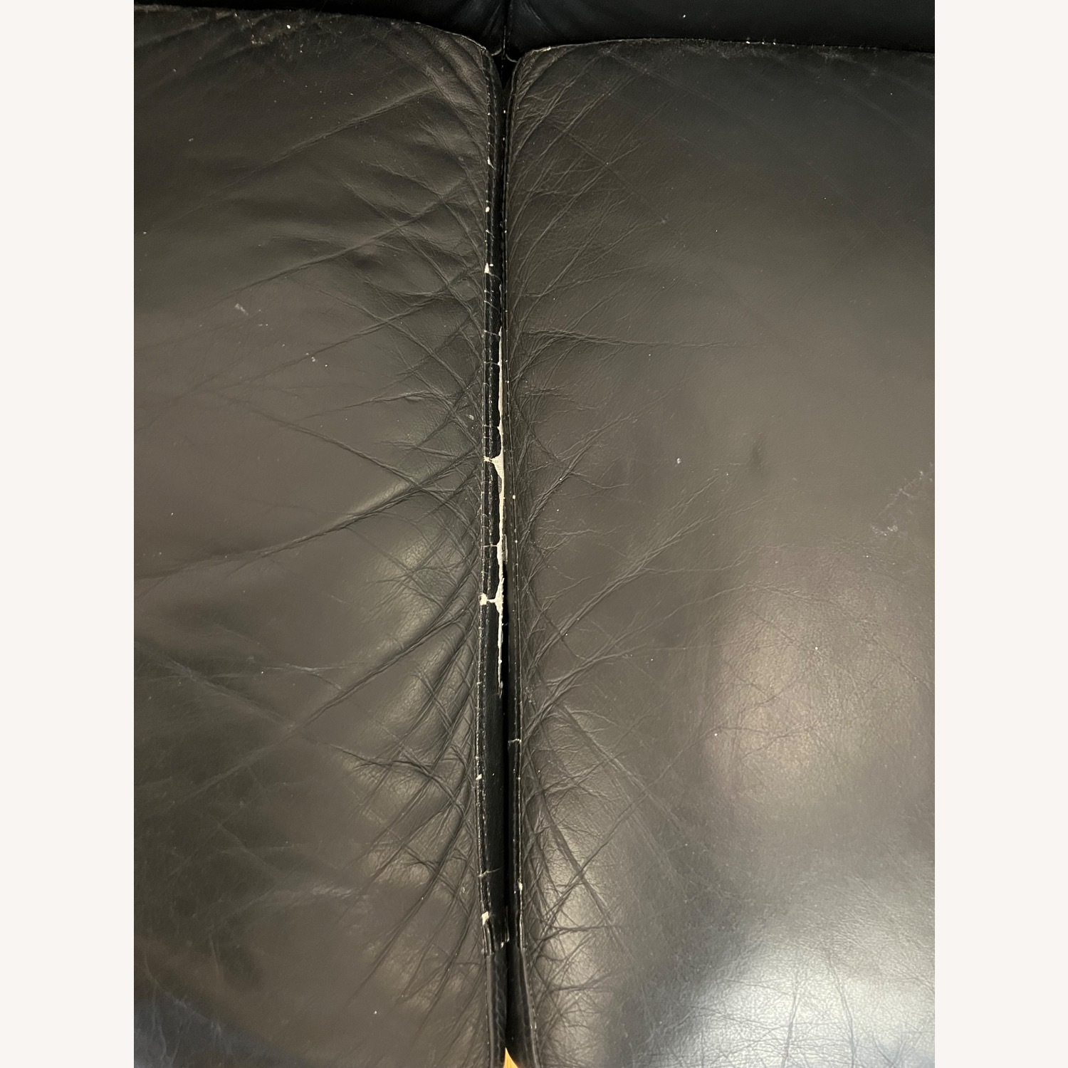 Black Leather 3+ Seater Sofa - image-3