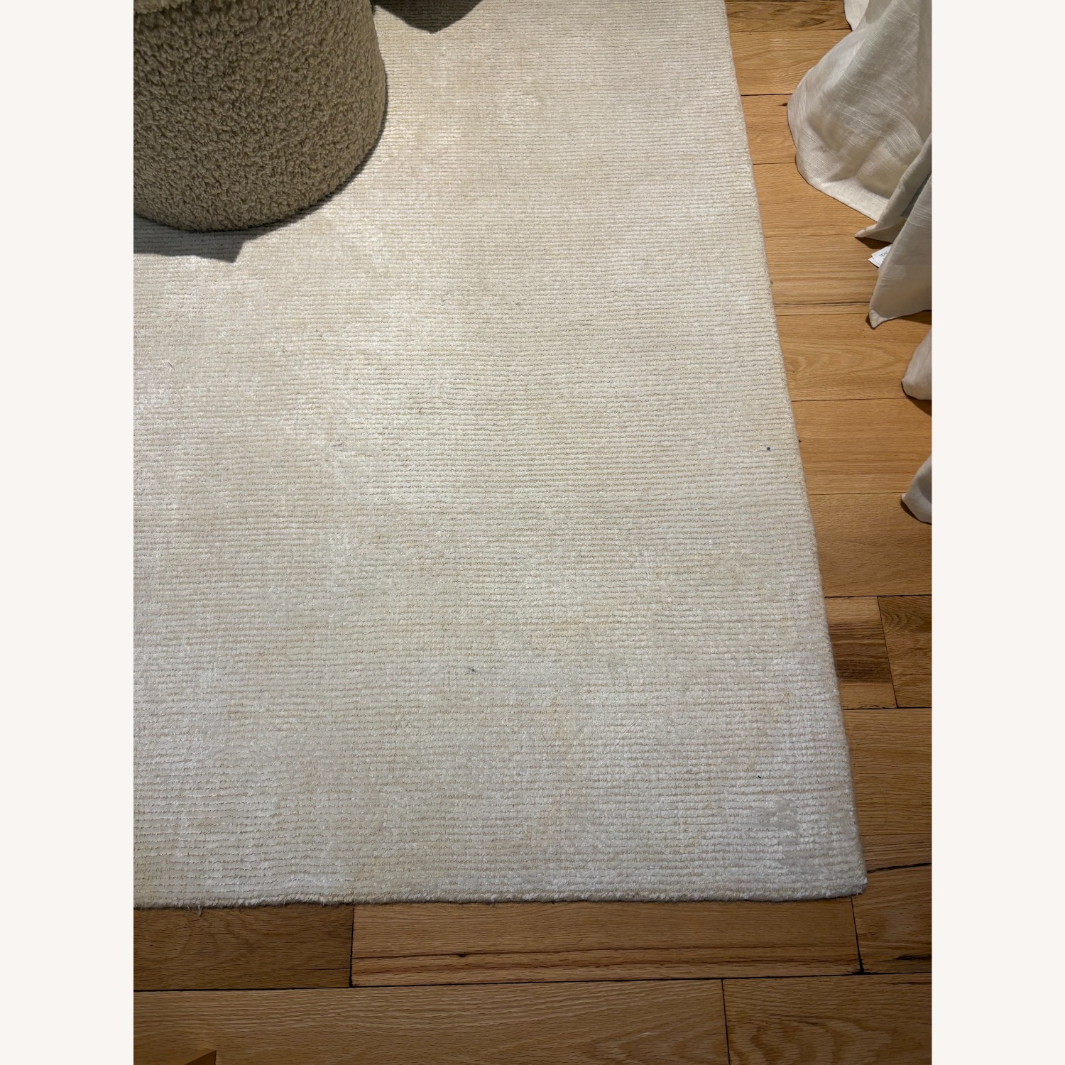 White Wool Blend Area Rug 8' x 10' - image-4