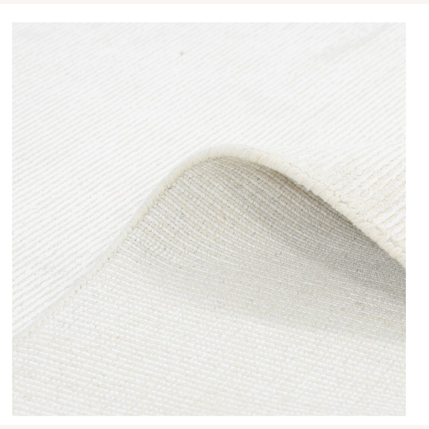 White Wool Blend Area Rug 8' x 10' - image-3