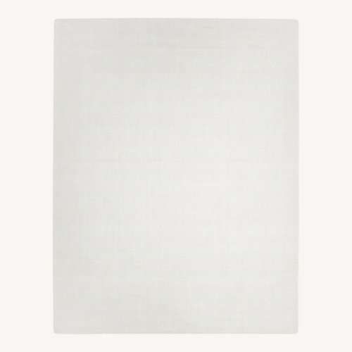 Used White Wool Blend Area Rug 8' x 10' for sale on AptDeco