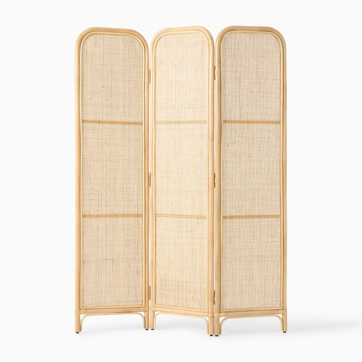 West Elm Zeze Rattan 3-Panel Room Divider  - image-7