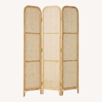 West Elm Zeze Rattan 3-Panel Room Divider 