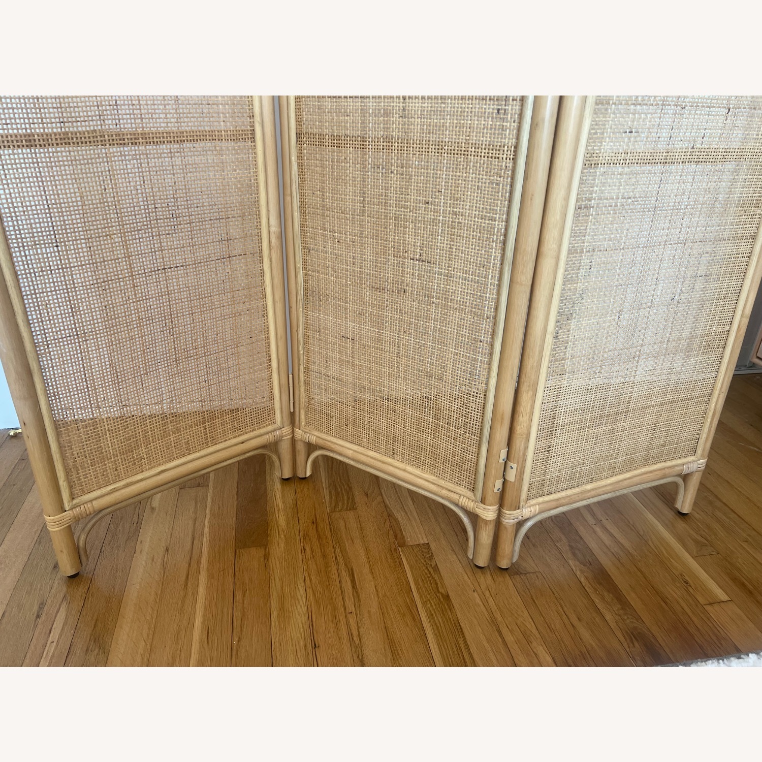 West Elm Zeze Rattan 3-Panel Room Divider  - image-5