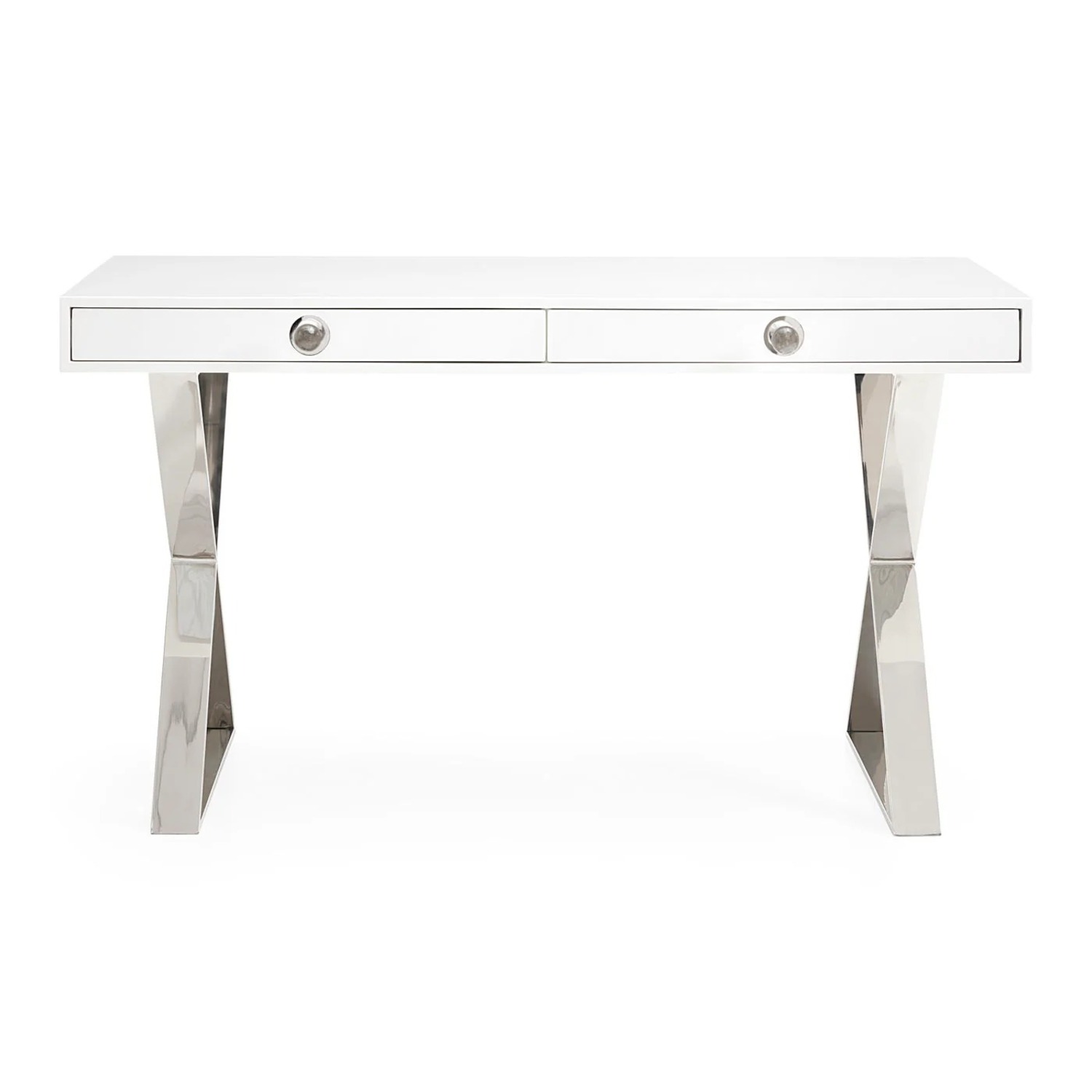  Jonathan Adler Channing Desk with Glass Top - image-1