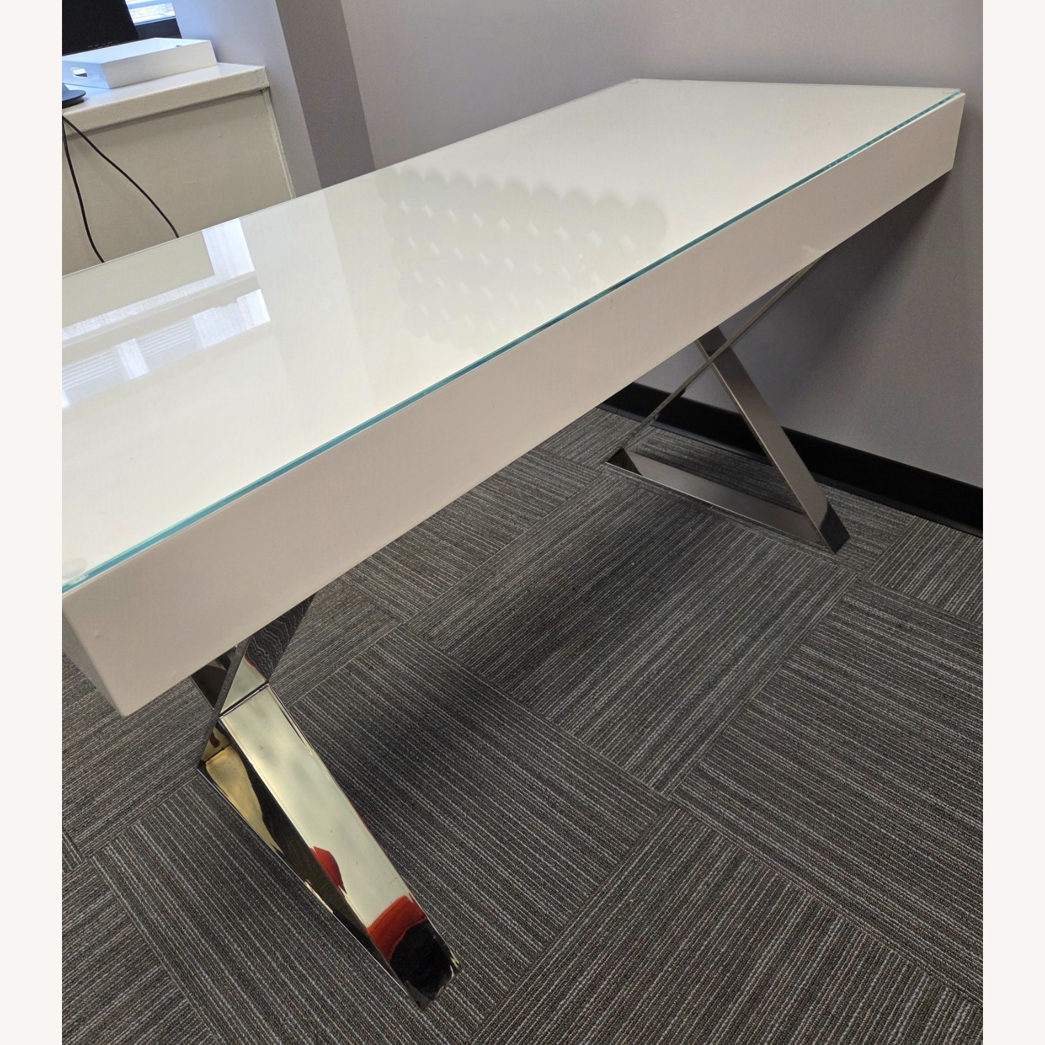  Jonathan Adler Channing Desk with Glass Top - image-7