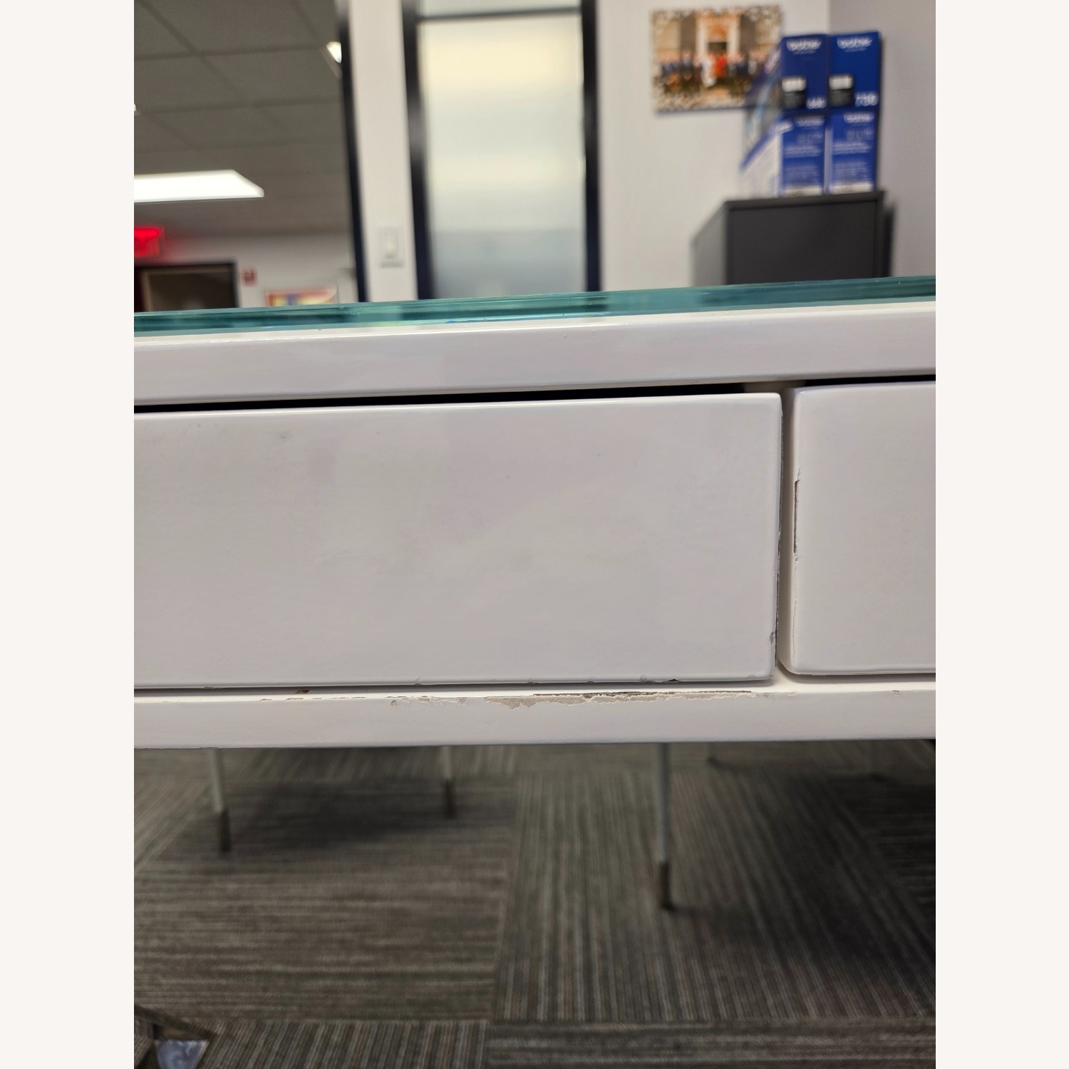  Jonathan Adler Channing Desk with Glass Top - image-5