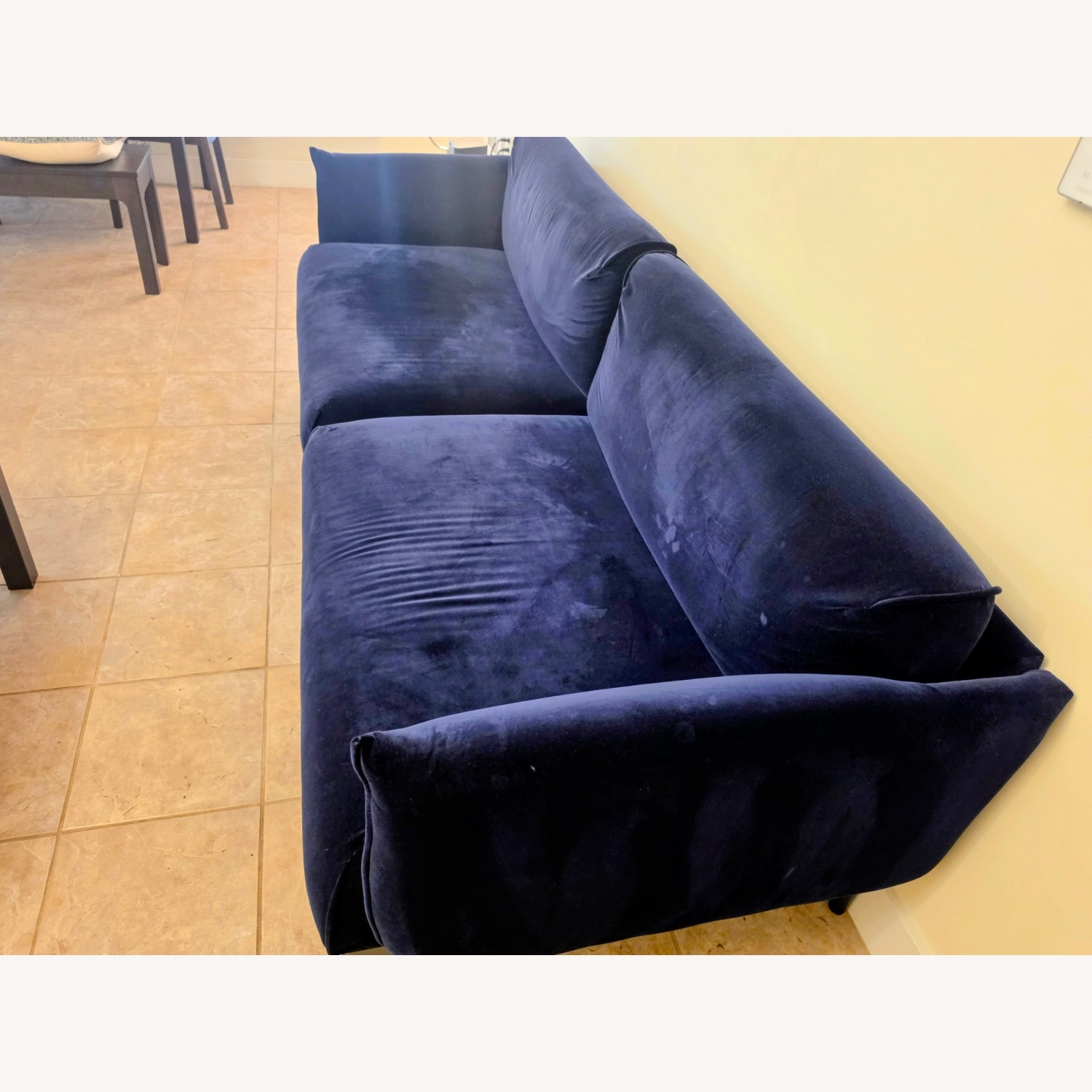 IKEA Applaryd Blue Suede 3+ Seater Sofa - image-2