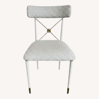 Jonathan Adler Two Velvet Riding Chairs 