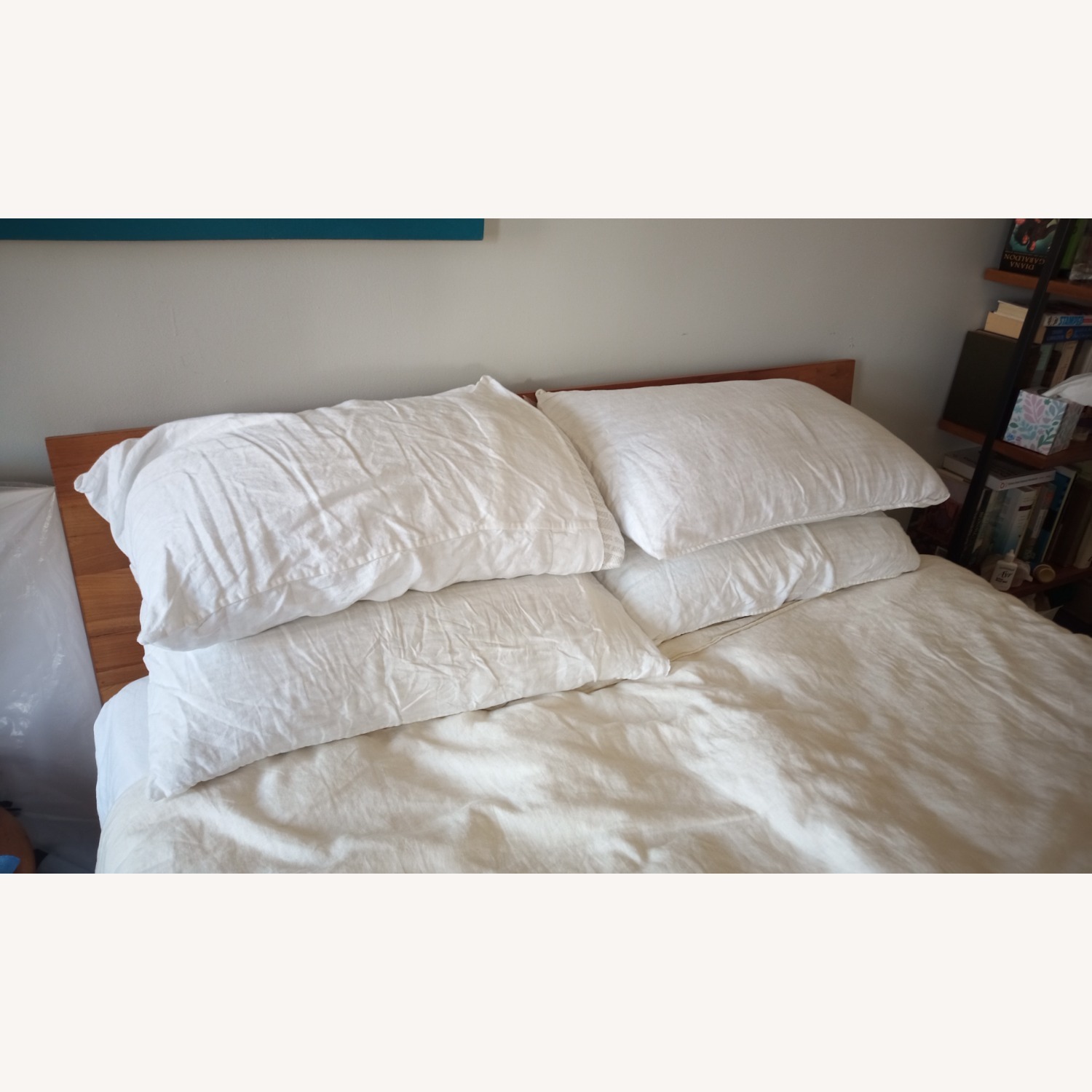 CB2 Acacia Andes Wood Queen Bed - image-2