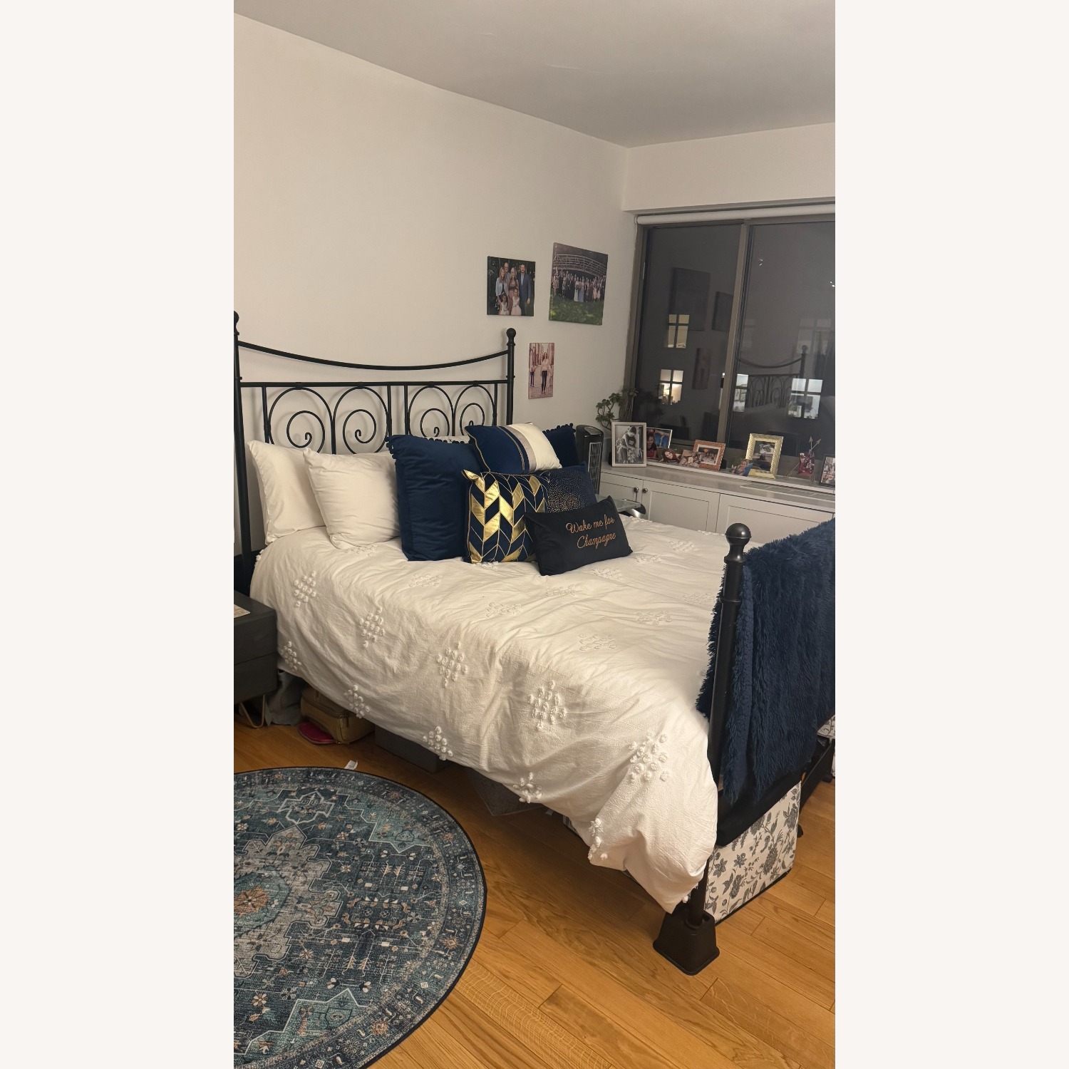 IKEA Noresund Elegant Queen Bed Metal Frame - image-2