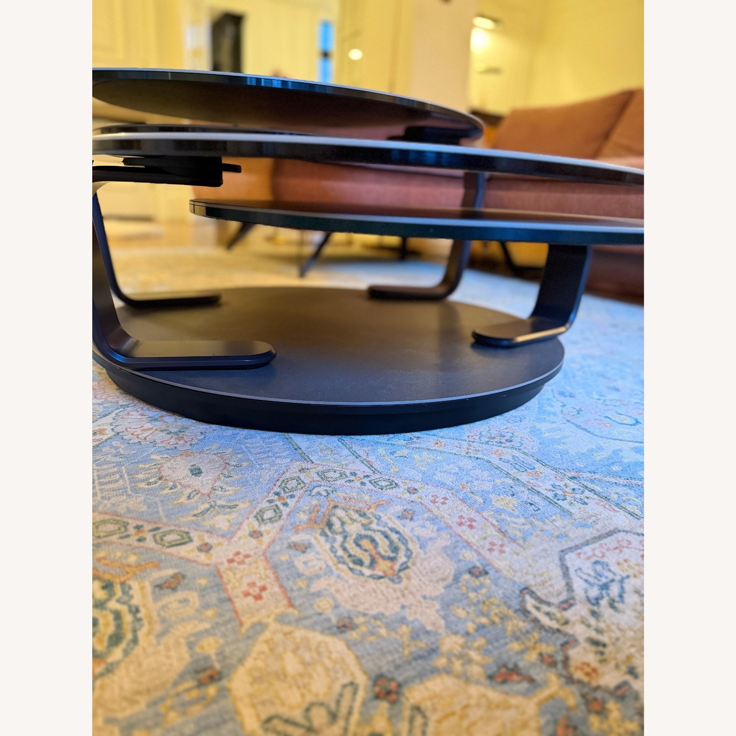 Roche Bobois Quartet Dark Gray Ceramic Coffee Table - image-3