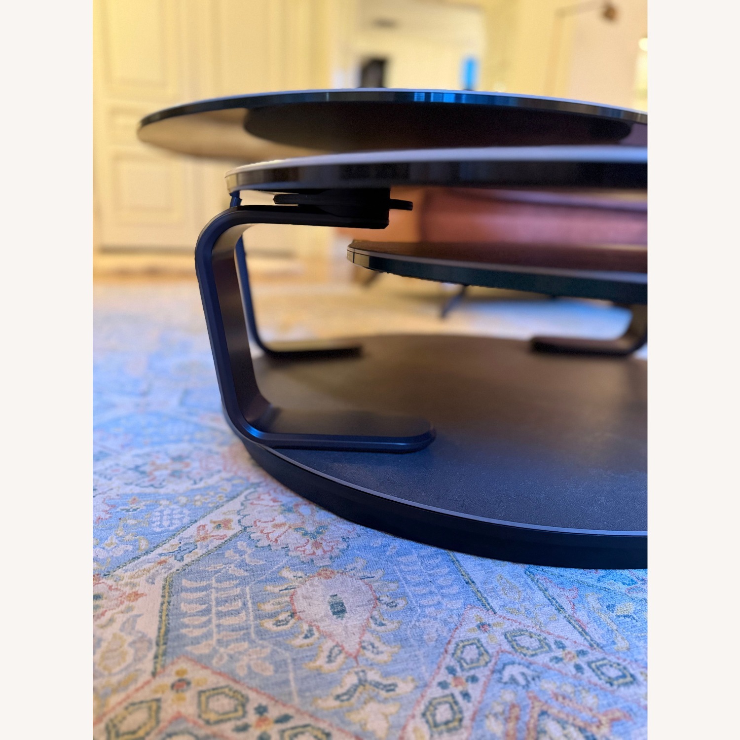 Roche Bobois Quartet Dark Gray Ceramic Coffee Table - image-9