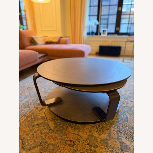 Used Roche Bobois Quartet Dark Gray Ceramic Coffee Table for sale on AptDeco