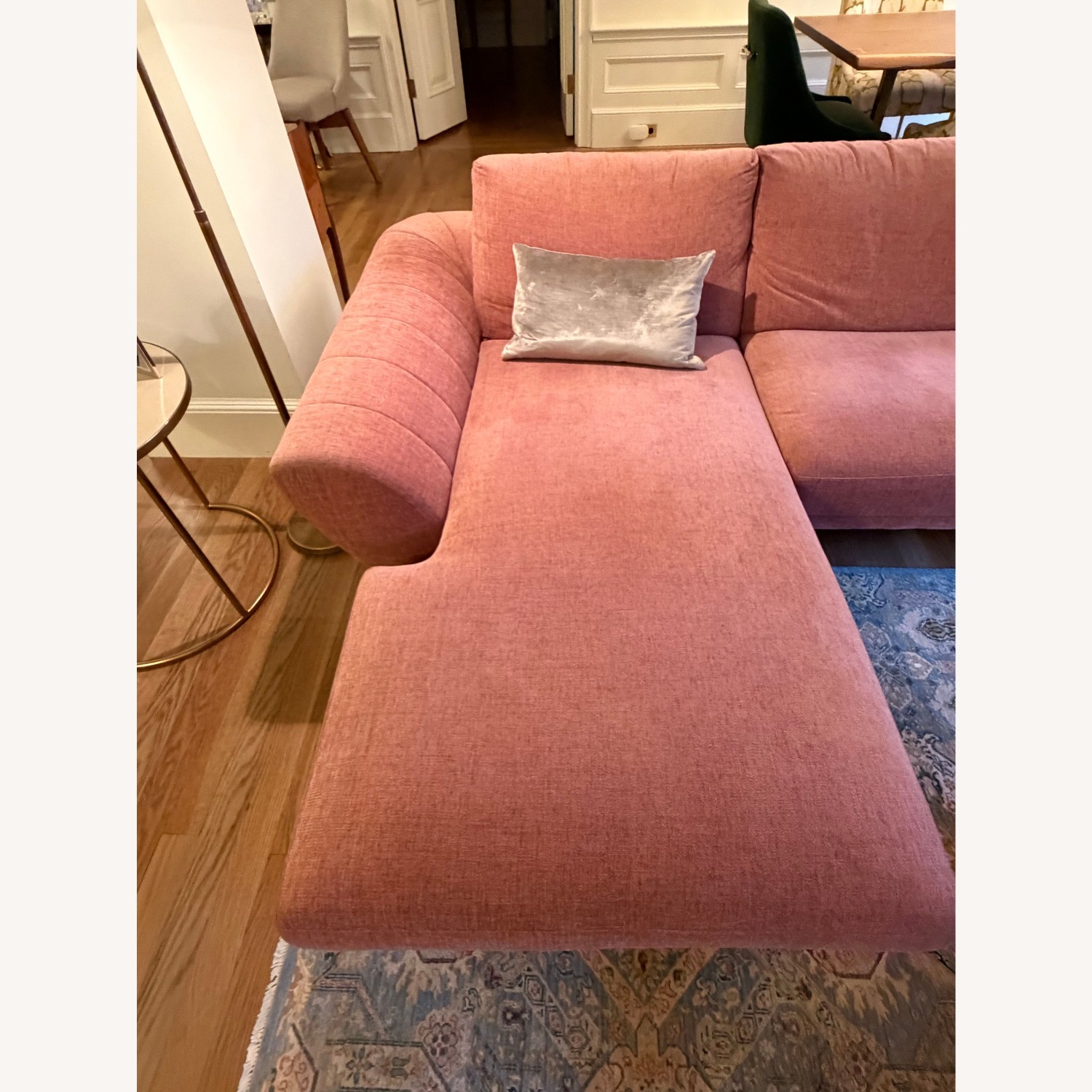 Roche Bobois Caractere Pink Boucle 2 Piece Sectional - image-6