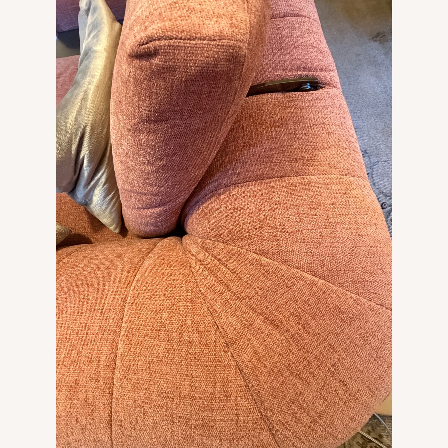 Roche Bobois Caractere Pink Boucle 2 Piece Sectional - image-4