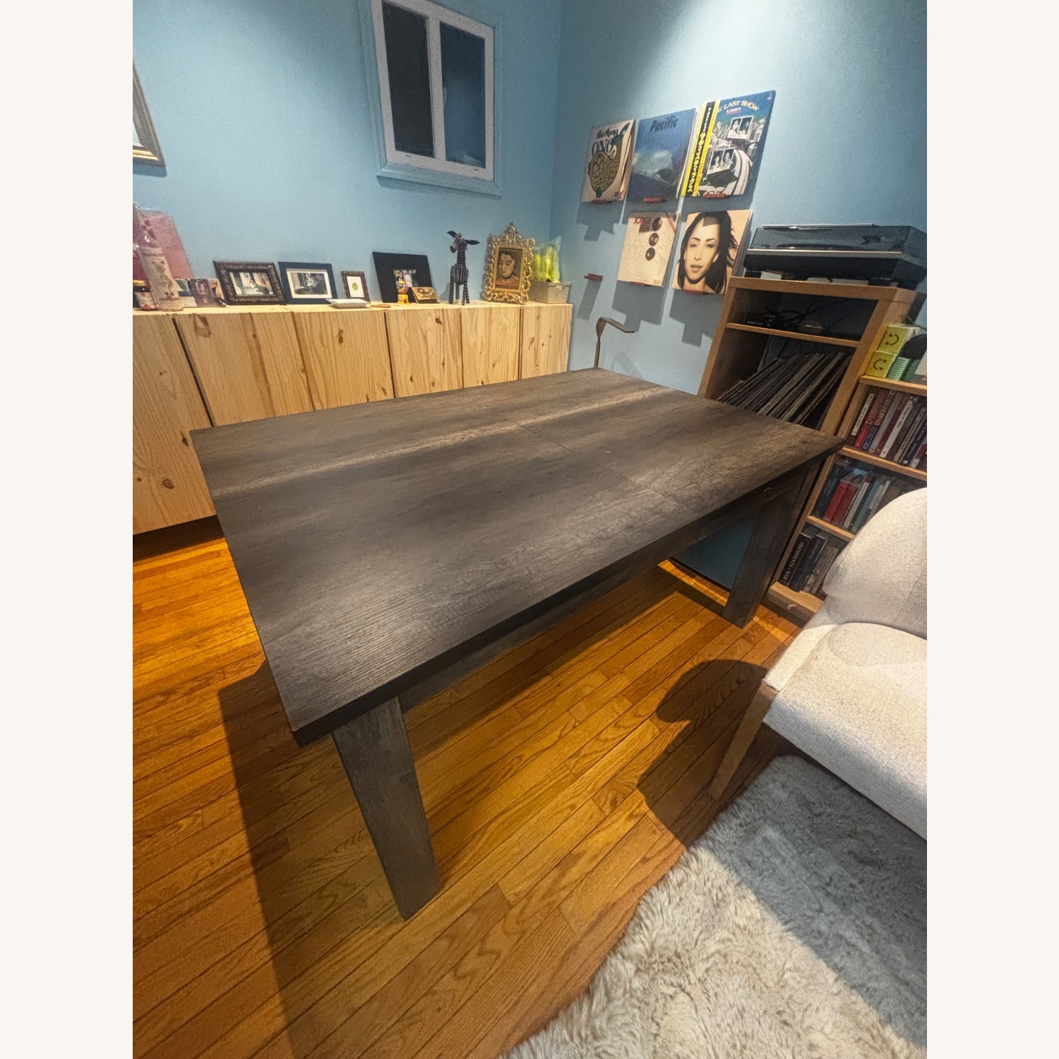 Large Rustic Dining Table with Middle Insert - image-1