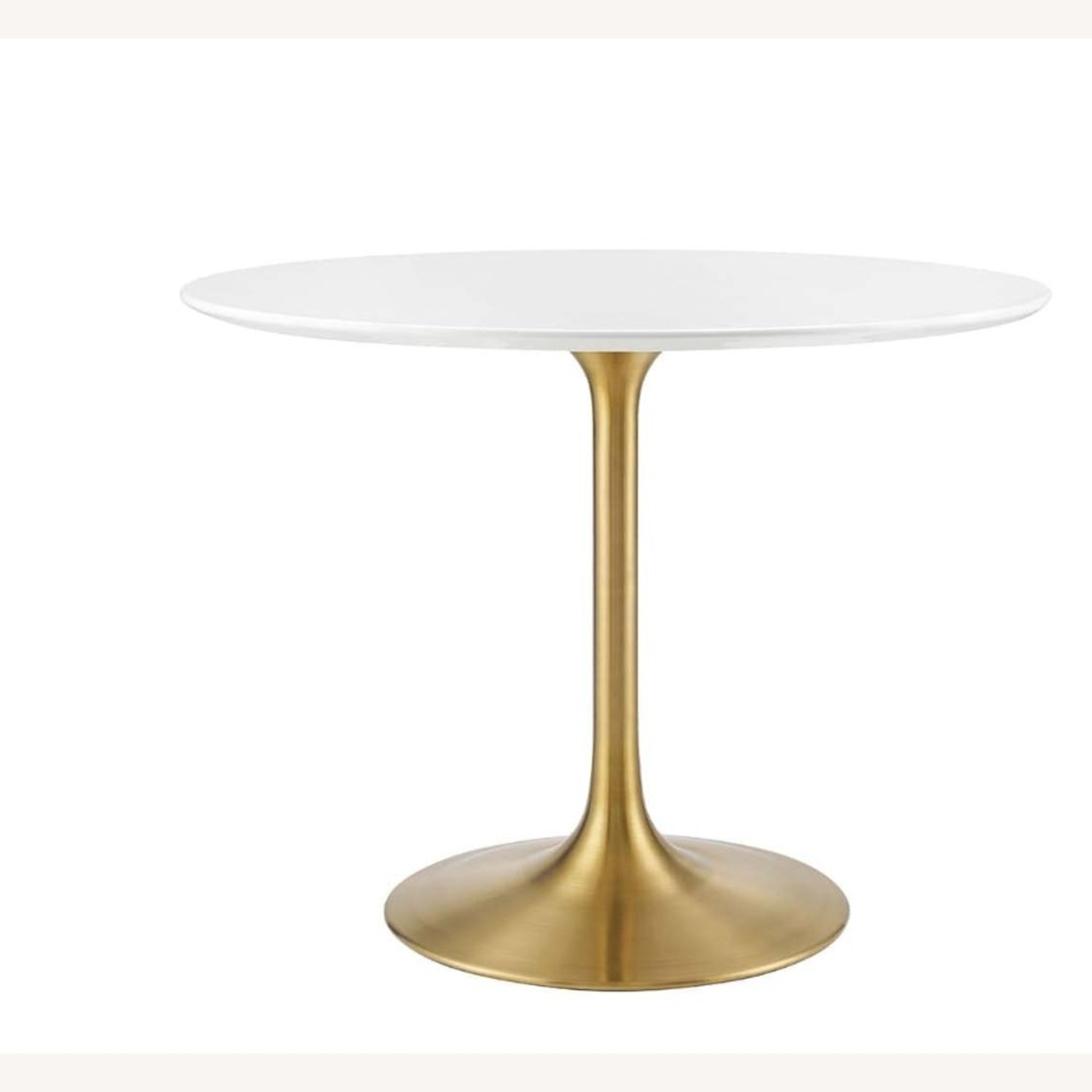 Modway Lippa White Metal Dining Table - image-2