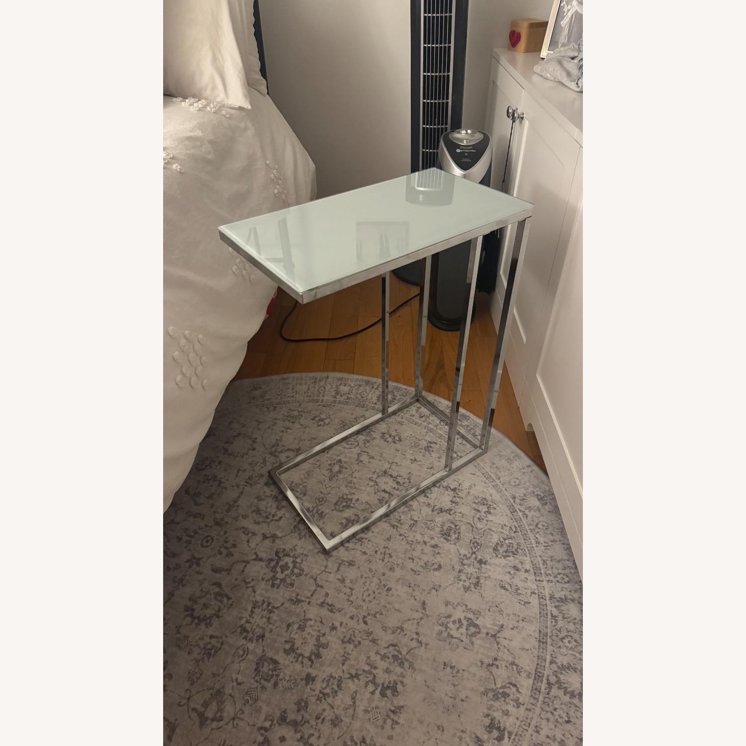 Coaster Fine Furniture Silver Glass Side Table - image-2