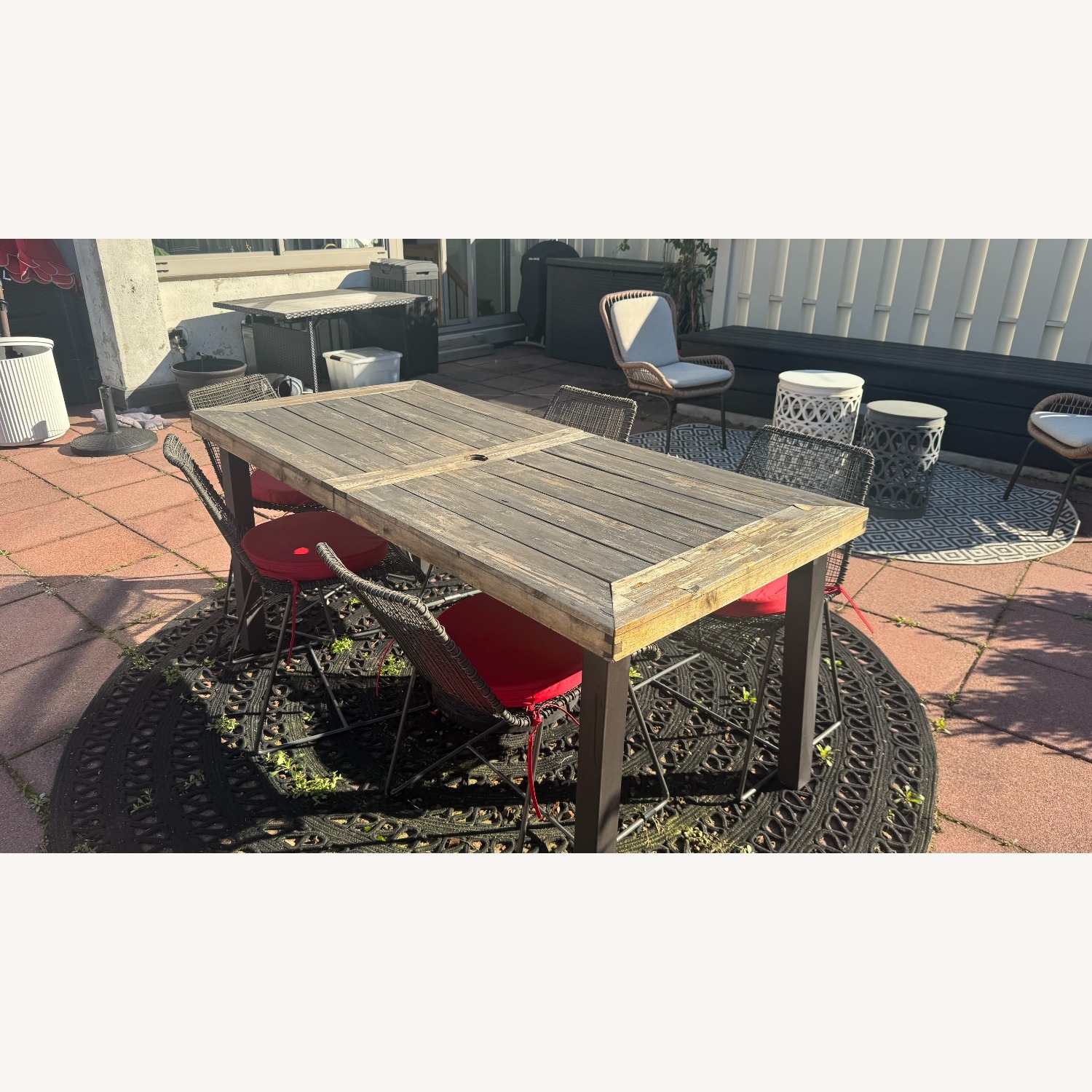 Wayfair Black Fabric Area Rug 8' x 8' - image-1